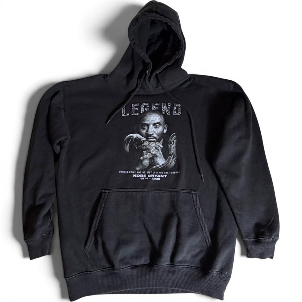 Kobe Bryant Legend VTG‎ Hoodie Mens XL Black Mamba Tribute Sweatshirt 1978-2020